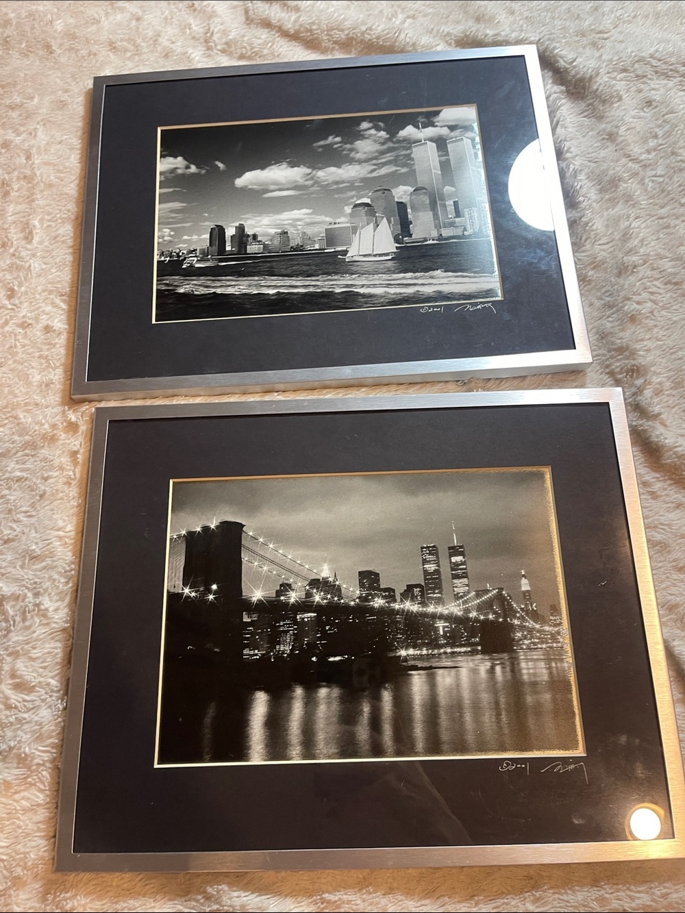 Twin towers framed prints